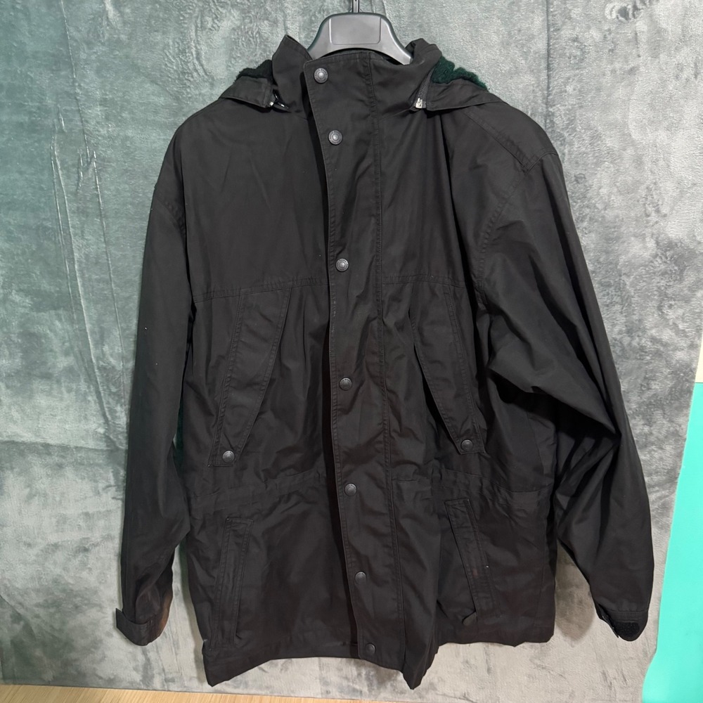 Vintage Eddie Baur Jacket Mens 2XL Flannel Lined Full Zip Stained See Pictures